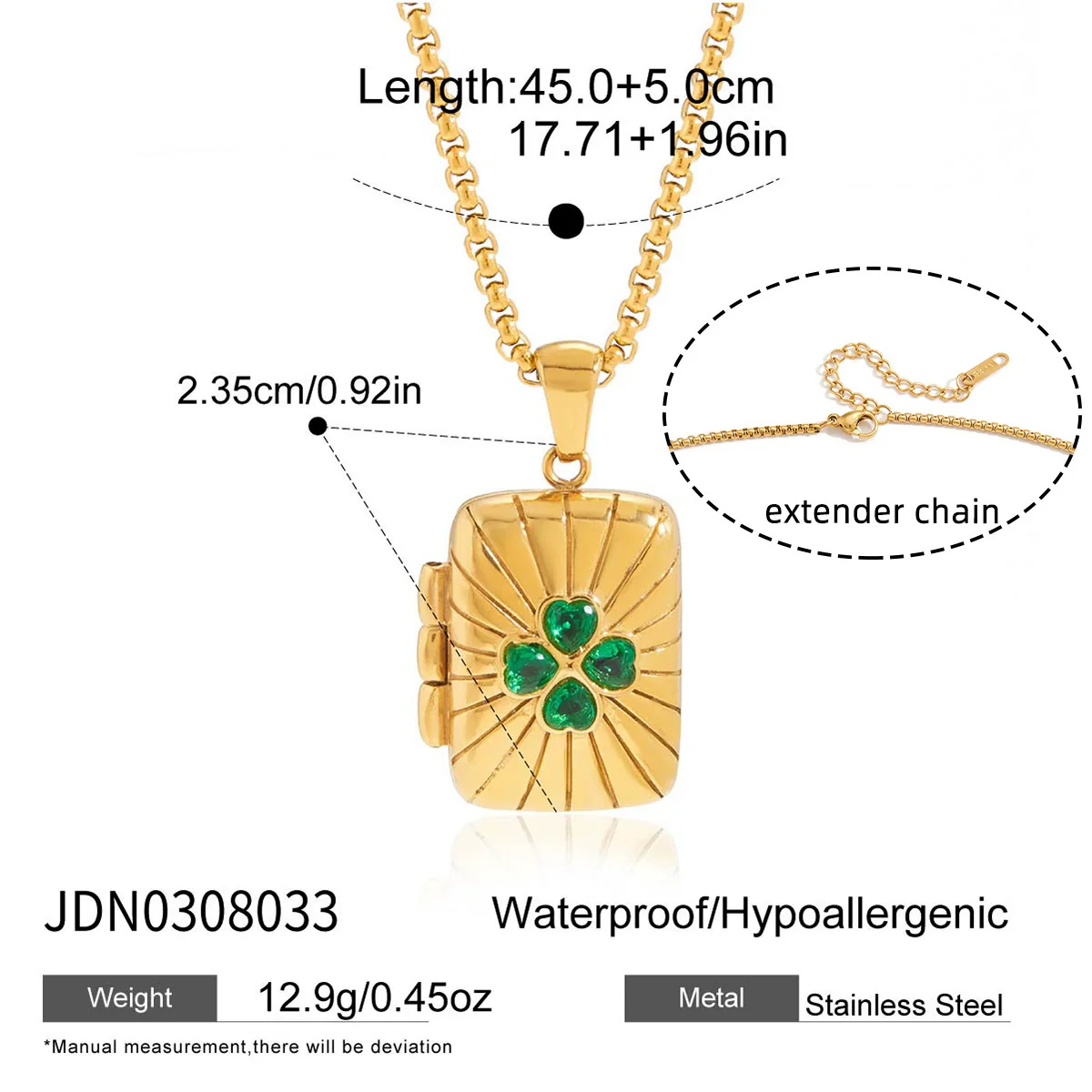 Wholesale Women's Geometric Stainless Steel Necklace With Vacuum Real Gold Plating In Pvd Furnace - Image 11