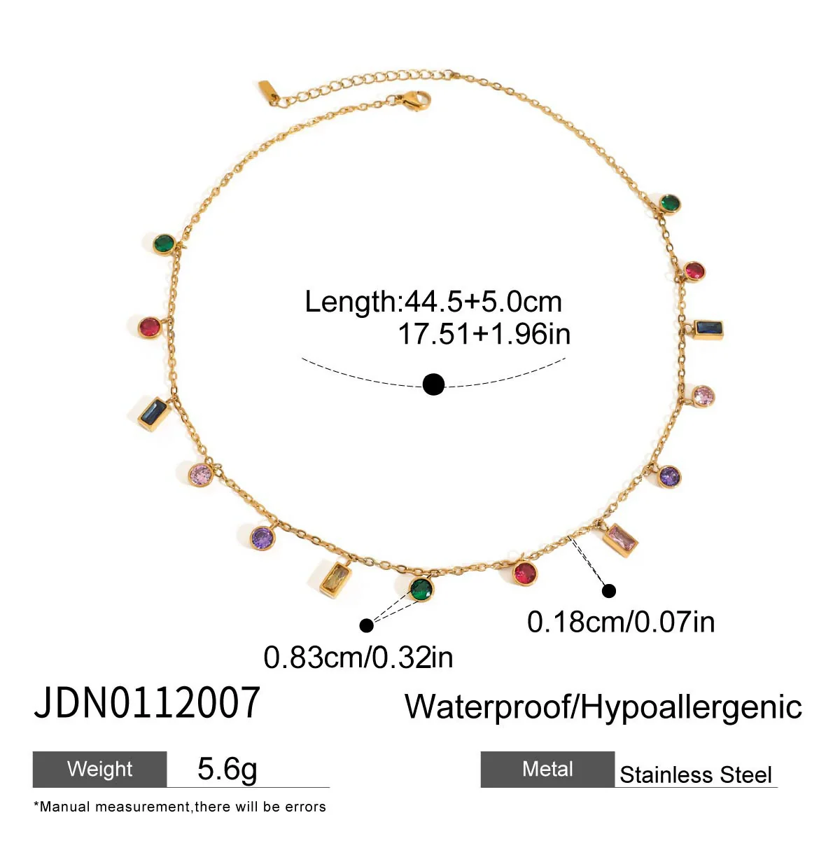 Wholesale Women's Geometric Stainless Steel Necklace With Vacuum Real Gold Plating In Pvd Furnace - Image 6