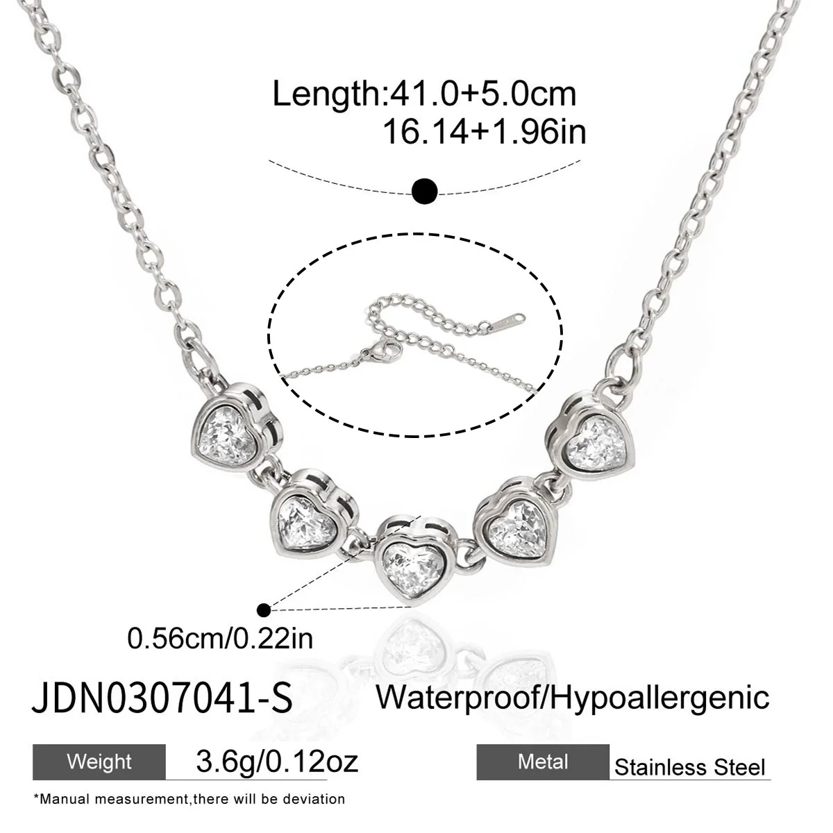 Wholesale Women's Geometric Stainless Steel Necklace With Vacuum Real Gold Plating In Pvd Furnace - Image 9