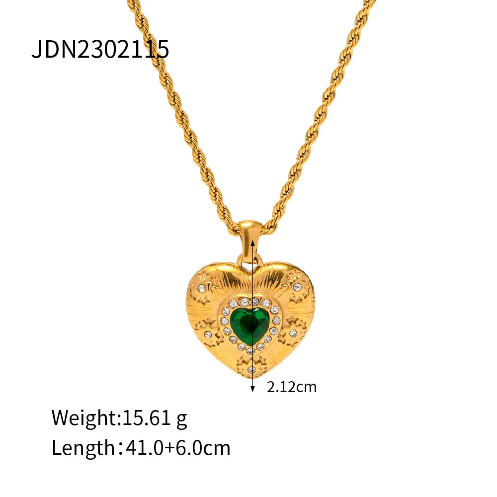 Wholesale Women's Geometric Stainless Steel Necklace With Vacuum Real Gold Plating In Pvd Furnace - Image 7