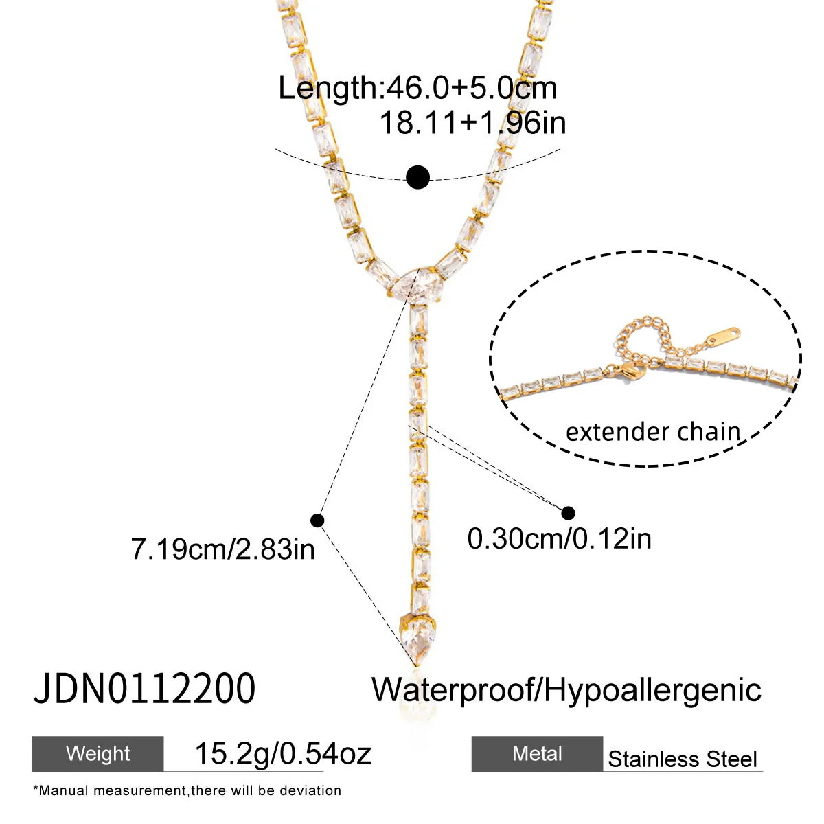 Wholesale Women's Geometric Stainless Steel Snakeshaped Necklace With Vacuum Real Gold Plating - Image 6