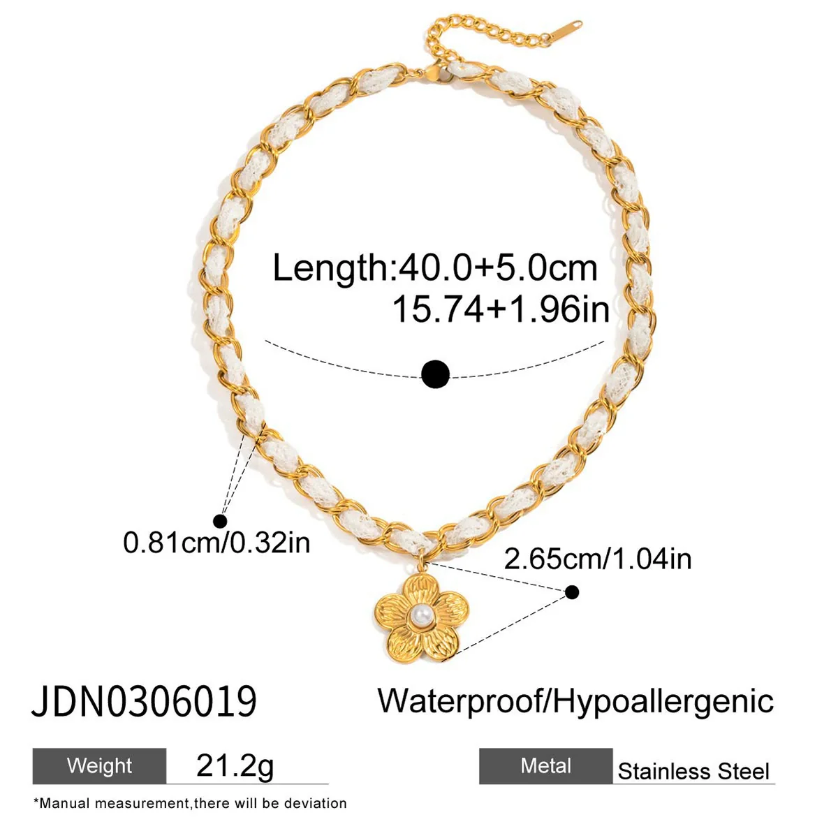 Wholesale Women's Geometric Titanium Steel And Stainless Steel Electroplated Necklace Jewelry - Image 10