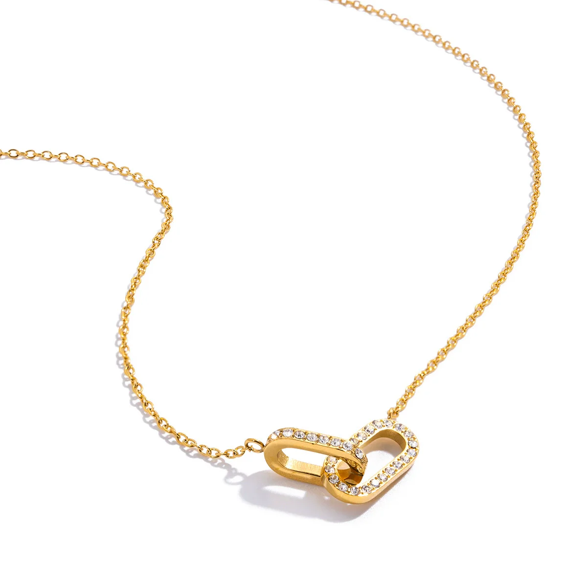 Wholesale Women's Geometric Titanium Steel And Stainless Steel Electroplated Necklace Jewelry - Image 4