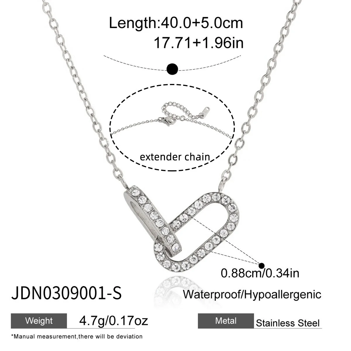 Wholesale Women's Geometric Titanium Steel And Stainless Steel Electroplated Necklace Jewelry - Image 6