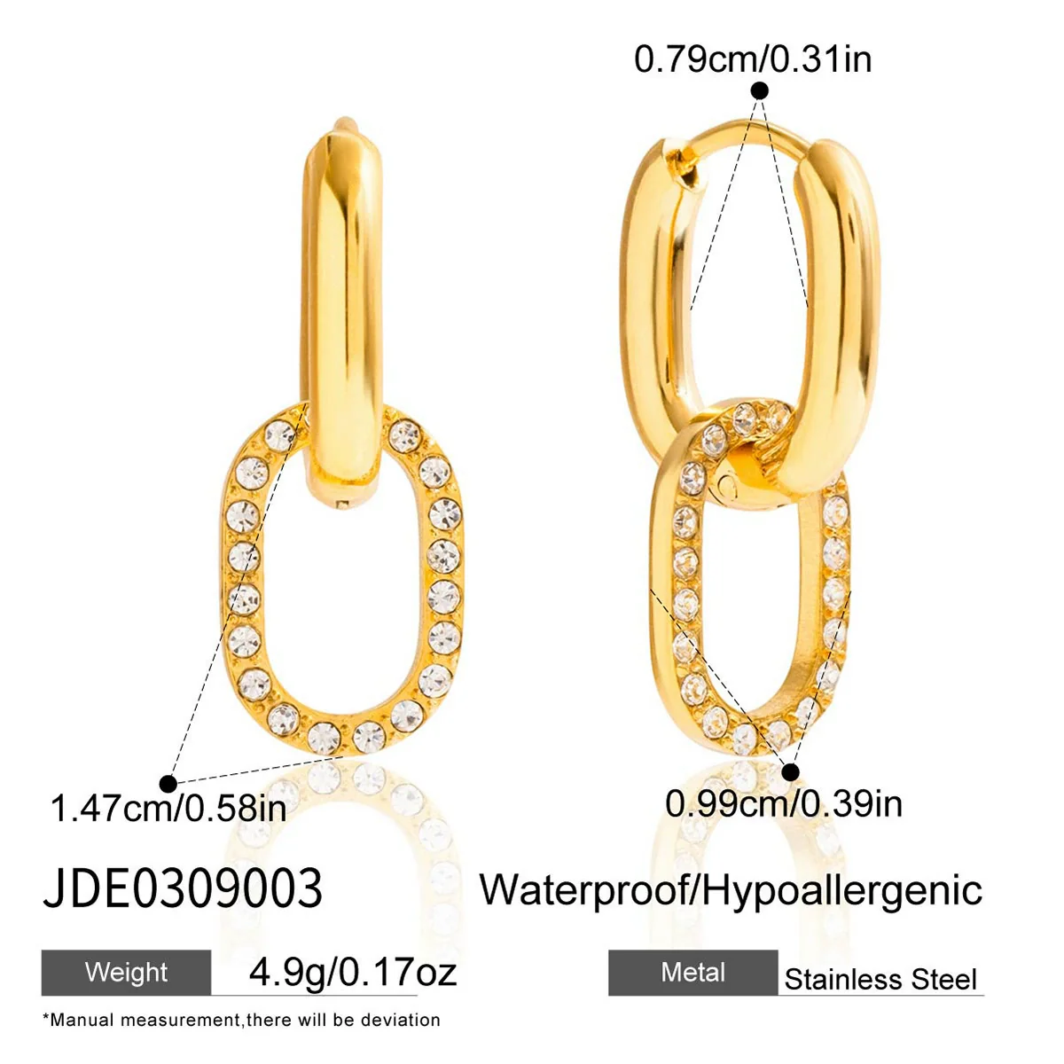 Wholesale Women's Geometric Titanium Steel And Stainless Steel Electroplated Necklace Jewelry - Image 8
