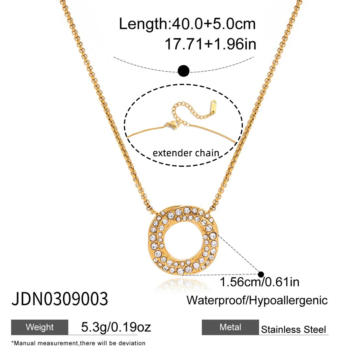 Wholesale Women's Geometric Titanium Steel And Stainless Steel Electroplated Necklace Jewelry - Image 9