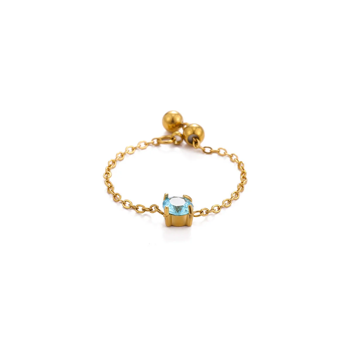 Wholesale Women's Heart Shape Geometric Stainless Steel Ring Inlaid With Gold - Image 7
