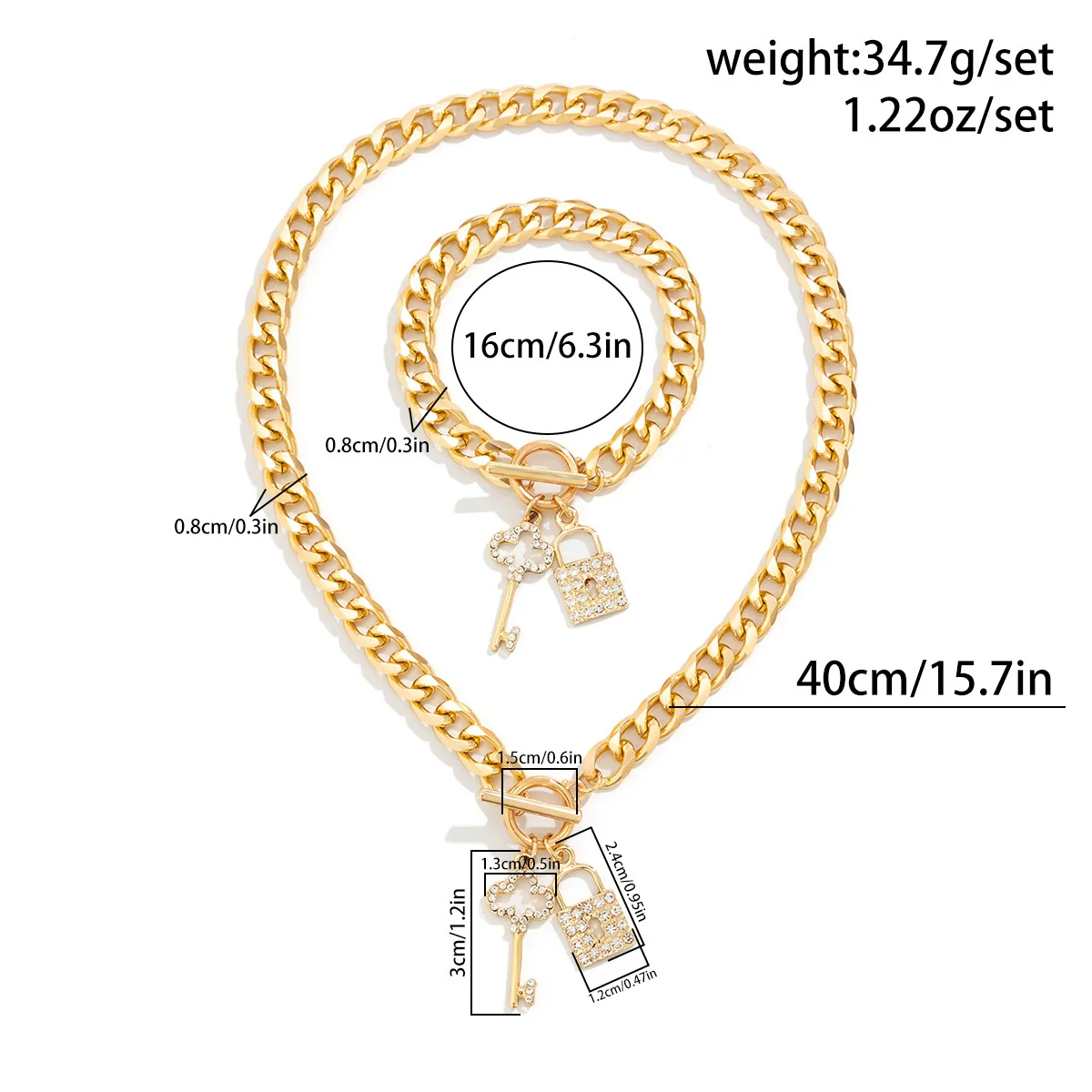 Wholesale Women's Hip Hop Style Iron Chain Alloy Heart Shape Pendant Necklace With Electroplating Treatment - Image 6