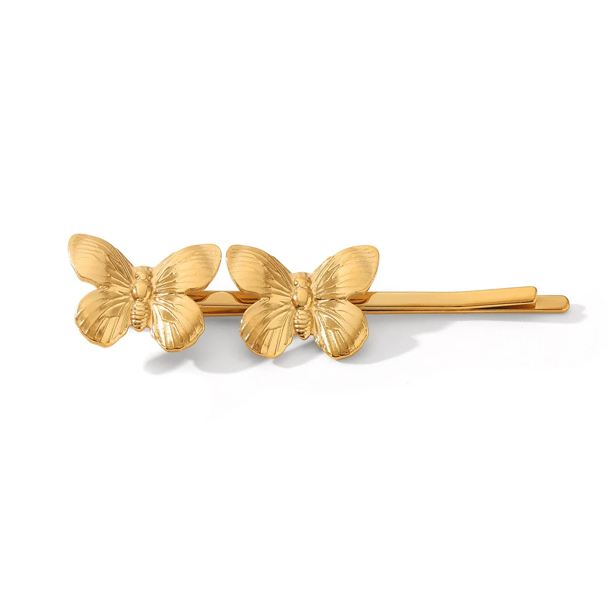 Wholesale Women's Ins Style Stainless Steel Electroplated Butterfly Hairpin Hair Accessories - Image 5