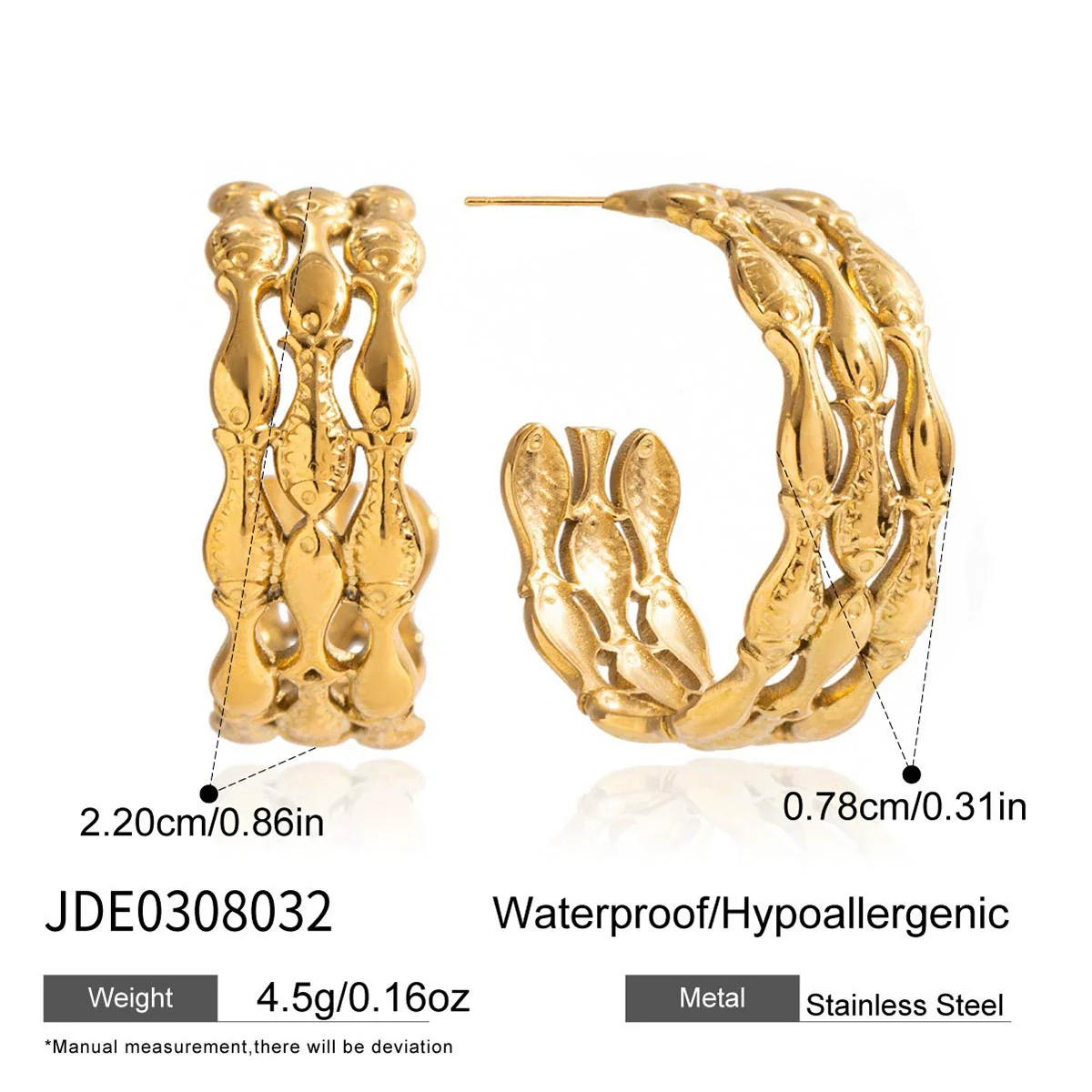 Wholesale Women's Jewelry Set Electroplated Titanium Steel And Stainless Steel Animal Style Earrings And Necklace - Image 6