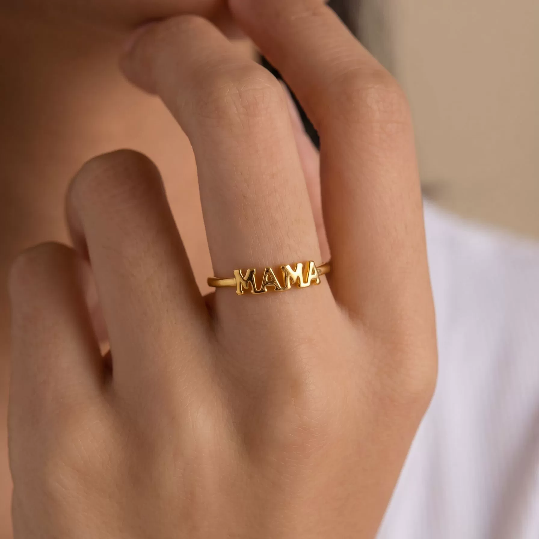 Wholesale Women's Jewelry Stainless Steel Pvd Furnace Vacuum Real Gold Plated Necklace Bracelet Ring With Letters Numbers Text Design - Image 2