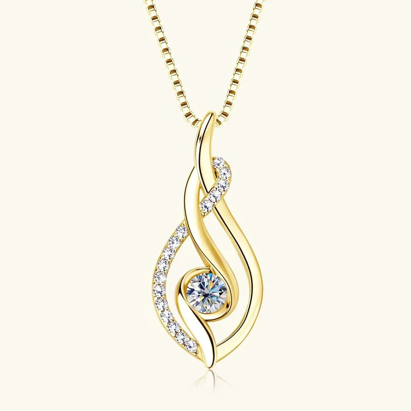 Wholesale Women's Light Luxury Geometric Copper Necklace With Microinlaid Zircon And Mixed Gemstone Setting - Image 7