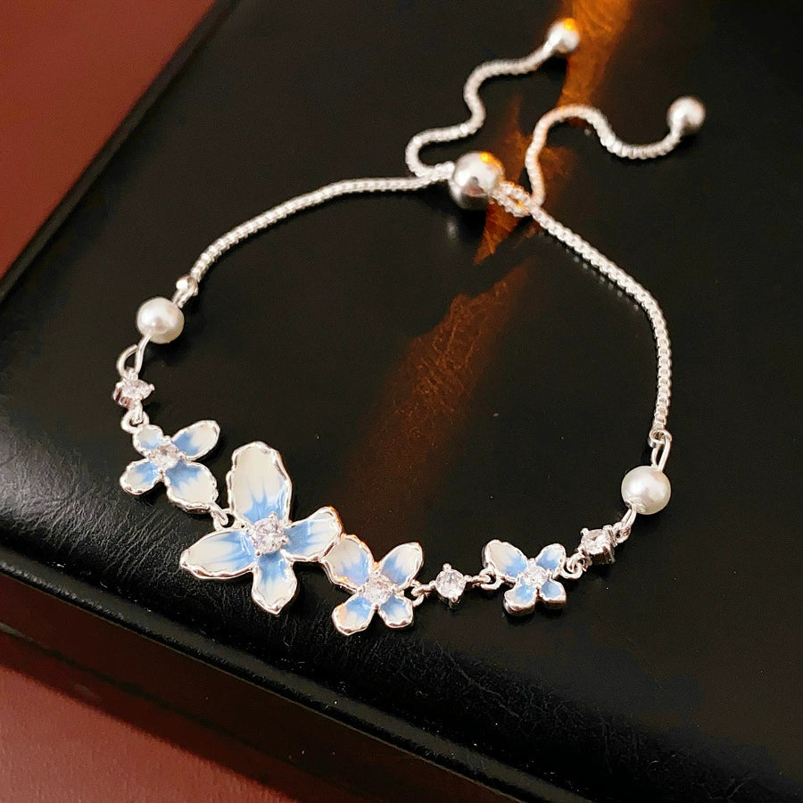 Wholesale Women's Light Luxury Geometric Copper Plastic Zircon Bracelet - Image 28
