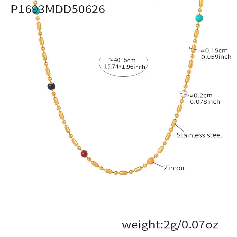 Wholesale Women's Light Luxury Geometric Ferris Wheel Sequin Pendant Tassel Long Yshaped Stainless Steel And Titanium Steel Electroplated Necklace - Image 10