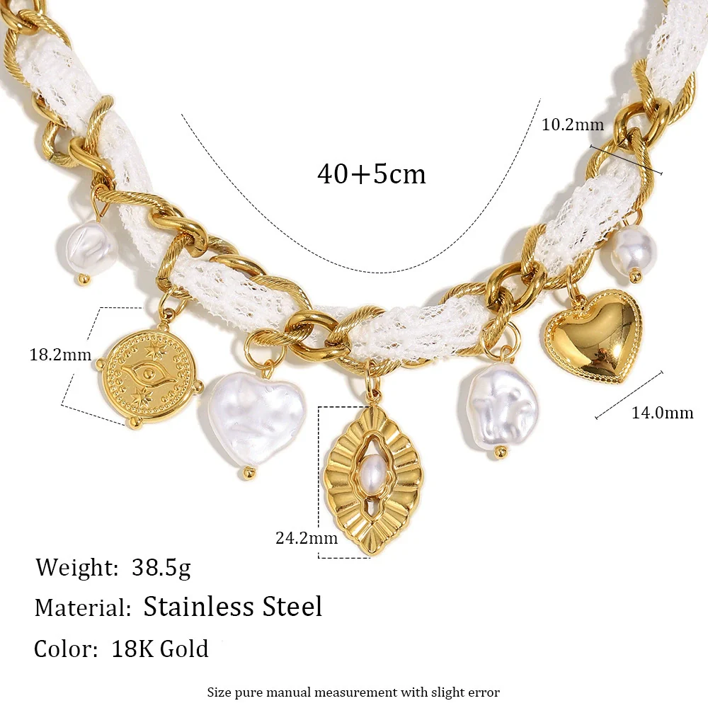 Wholesale Women's Light Luxury Geometric Stainless Steel And Titanium Steel Electroplated Necklace Pendant - Image 2
