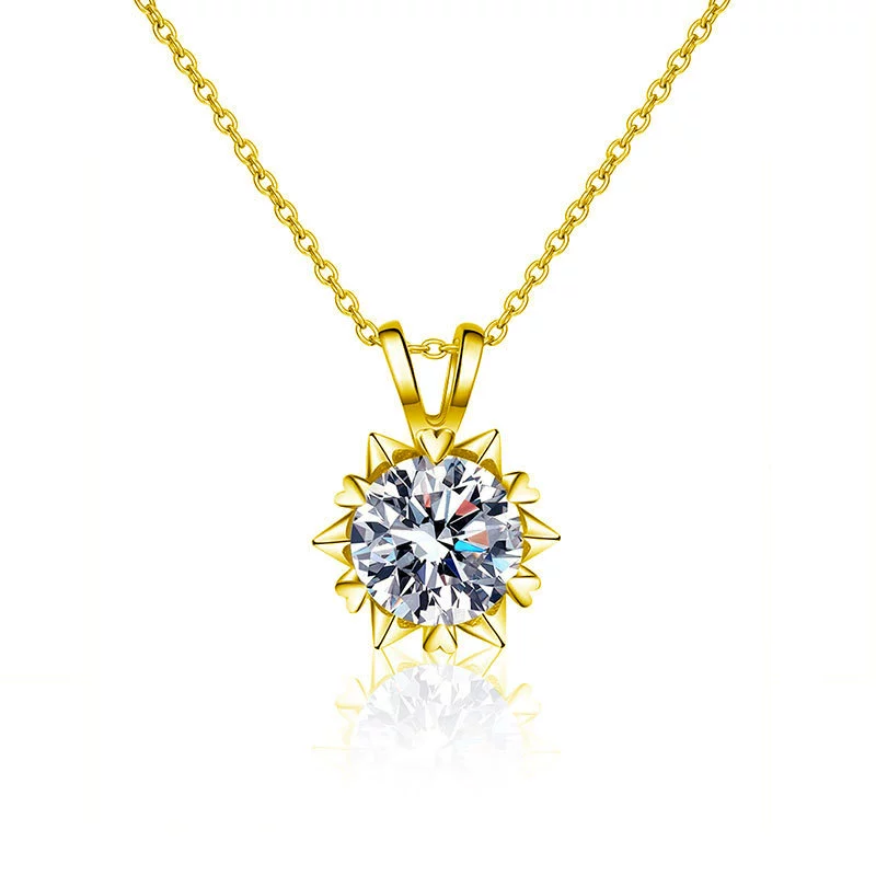 Wholesale Women's Light Luxury S925 Sterling Silver Heartshaped Moissanite Hexagram Pendant Necklace Set With Diamonds And Cross Chain - Image 4
