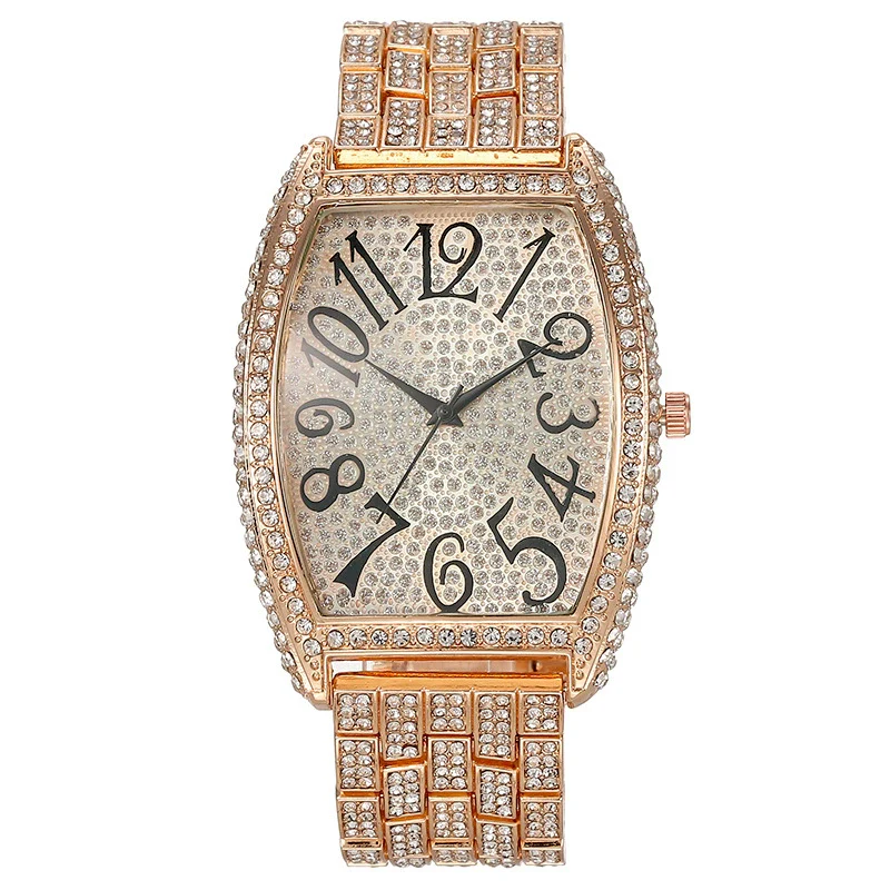 Wholesale Women's Metal Barrel Dial Quartz Watch Fashion Style - Image 2