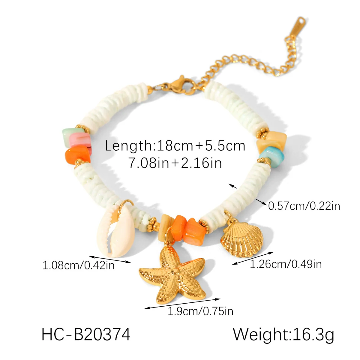 Wholesale Women's Minimalist Geometric Fishtail Pendant Ot Buckle Electroplated Stainless Steel Bracelet Jewelry - Image 8
