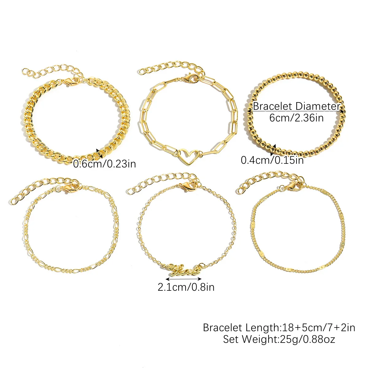 Wholesale Women's Multilayer Anklet Suit Alloy Geometric Marine Style Metal Chain With Inlaid Artificial Gemstones And Semiprecious Stones - Image 13