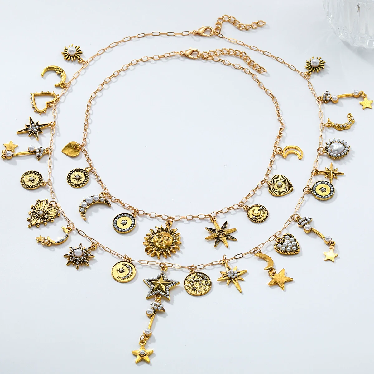 Wholesale Women's Necklace Zinc Alloy Geometric Star Heart Shape Electroplating Fashion Minimalist Style - Image 3