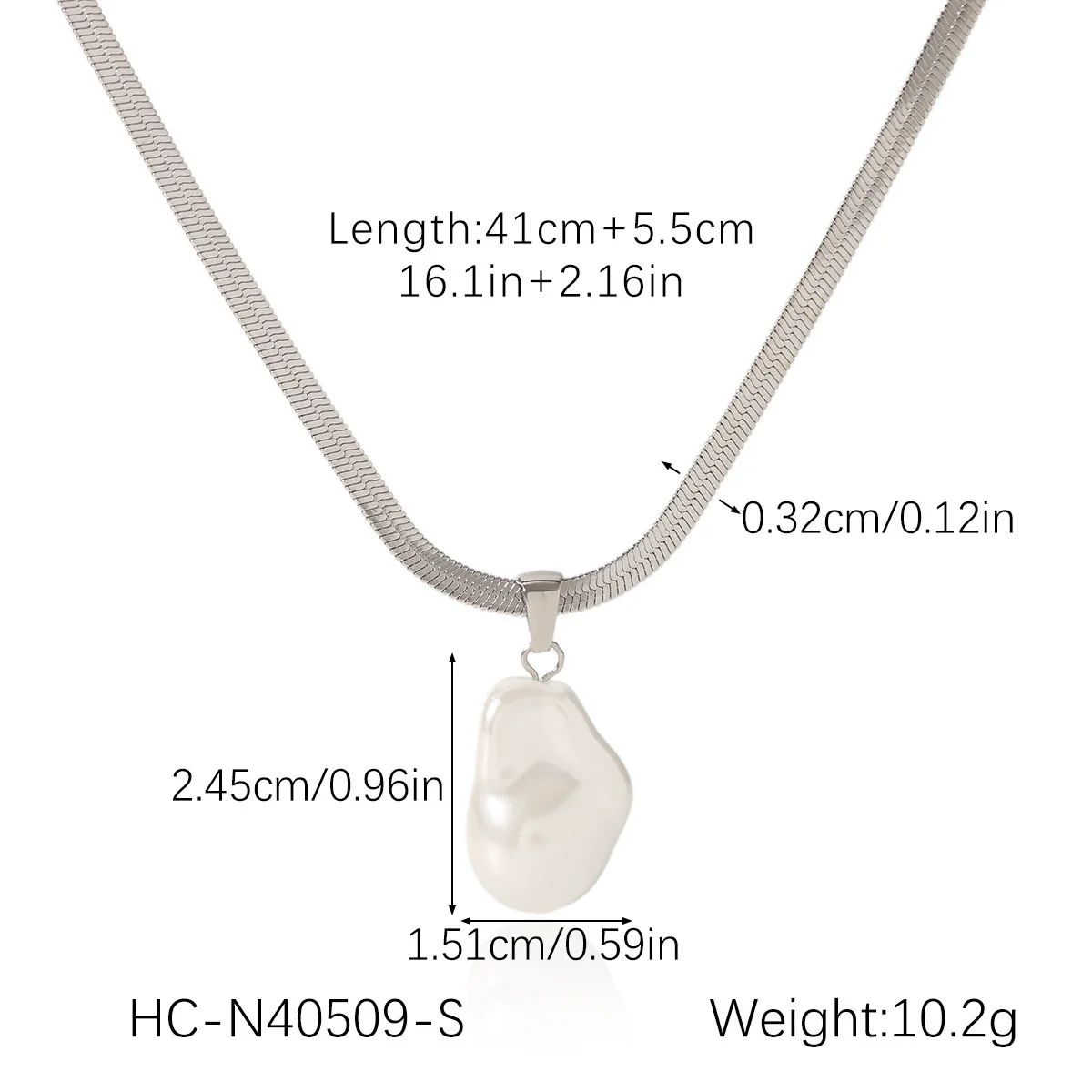 Wholesale Women's Retro Baroque Geometric Stainless Steel And Pearl Jewelry Necklaces And Earrings With Electroplating - Image 10