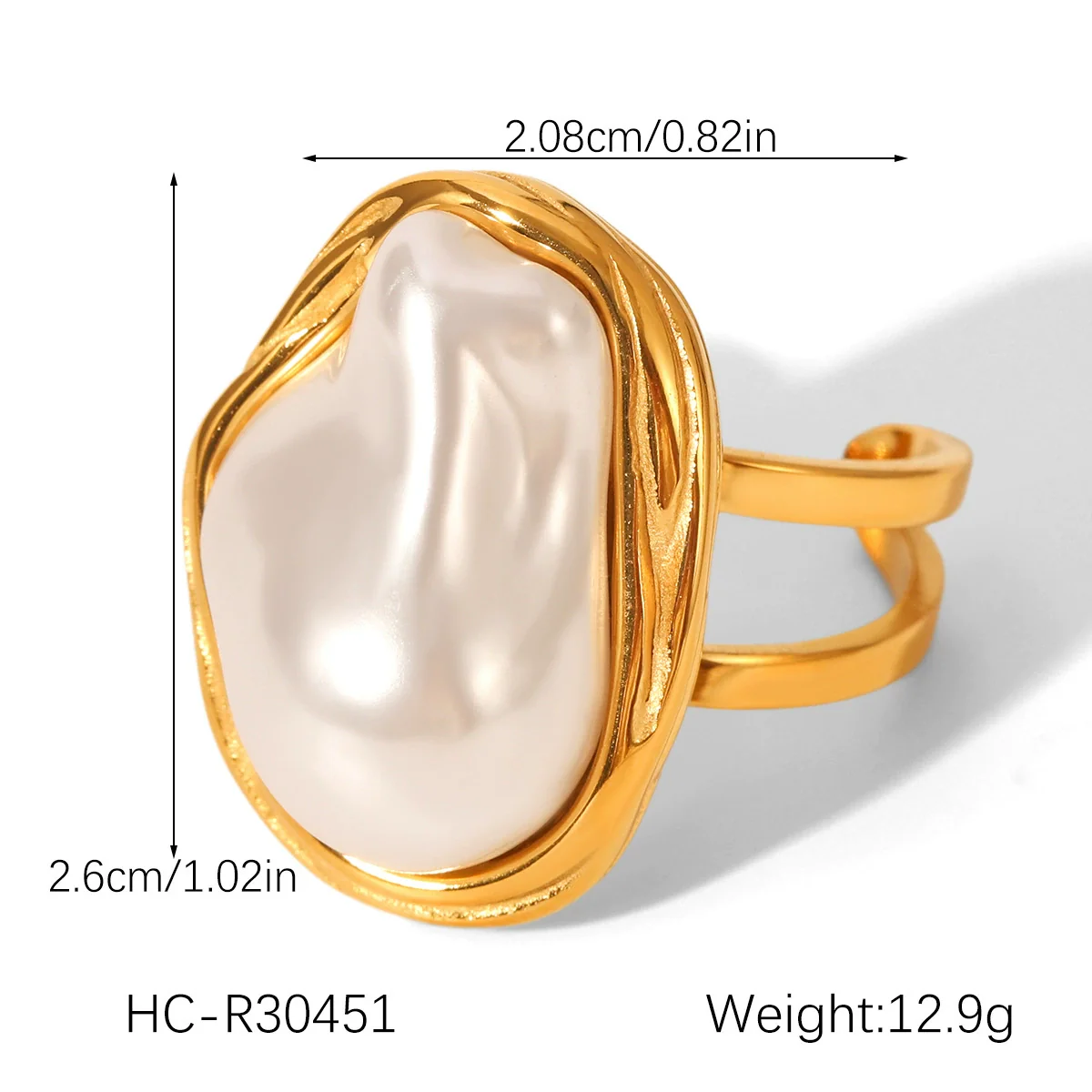 Wholesale Women's Retro Baroque Geometric Stainless Steel And Pearl Jewelry Necklaces And Earrings With Electroplating - Image 8