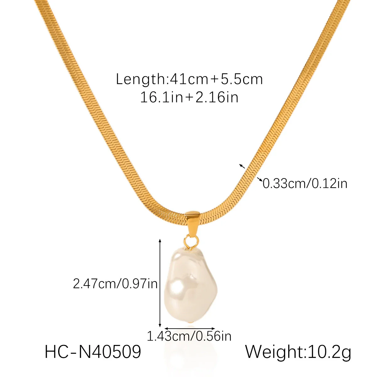 Wholesale Women's Retro Baroque Geometric Stainless Steel And Pearl Jewelry Necklaces And Earrings With Electroplating - Image 9