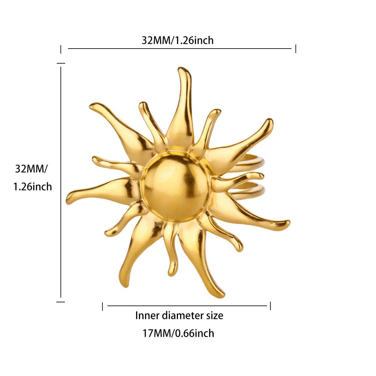Wholesale Women's Retro Elegant Light Luxury Gold Plated Stainless Steel And Imitation Pearl Flower Ring - Image 11