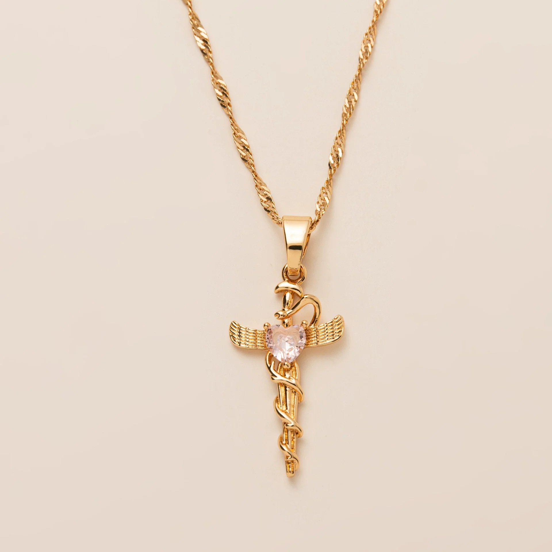 Wholesale Women's Retro Geometric Snakeshaped Necklace With Copper Chain And Titanium Steel Pendant Electroplated - Image 10