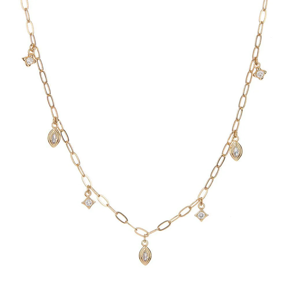 Wholesale Women's Retro Geometric Snakeshaped Necklace With Copper Chain And Titanium Steel Pendant Electroplated - Image 9