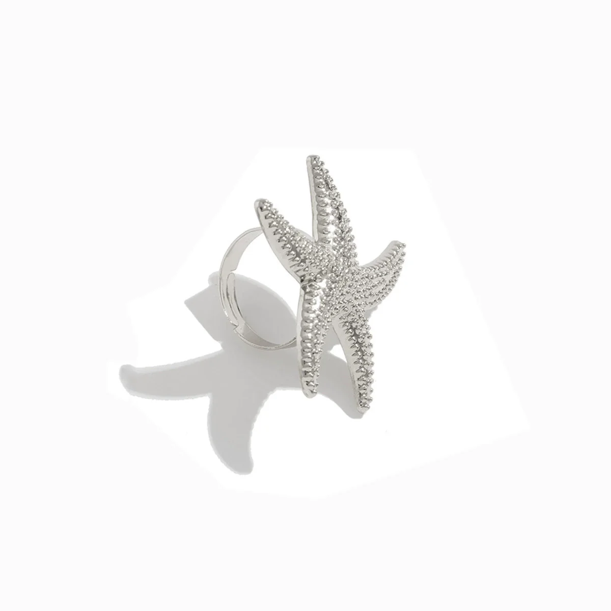 Wholesale Women's Ring Imitation Pearl Hollow Flower Geometric Electroplating - Image 9