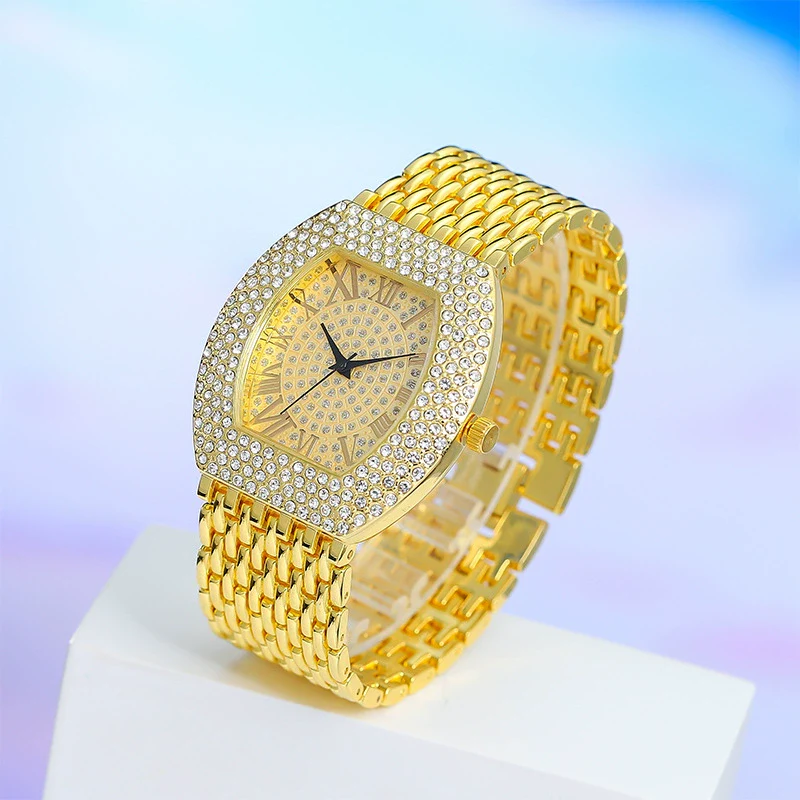 Wholesale Women's Roman Style Fashion Metal Round Dial Quartz Watch - Image 3