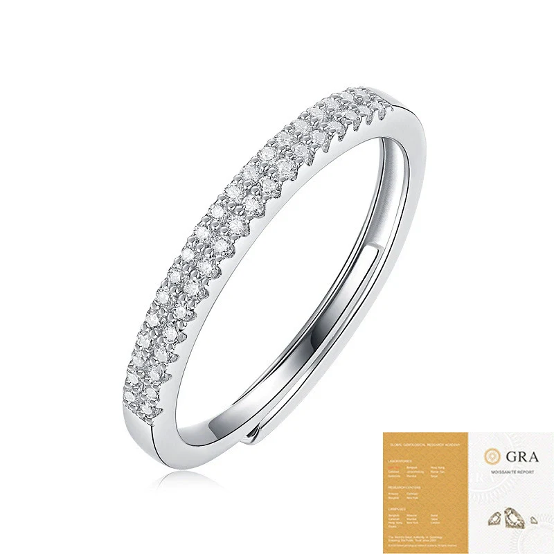 Wholesale Women's S925 Silver Ring With Geometric Pattern And Electroplating Process - Image 4