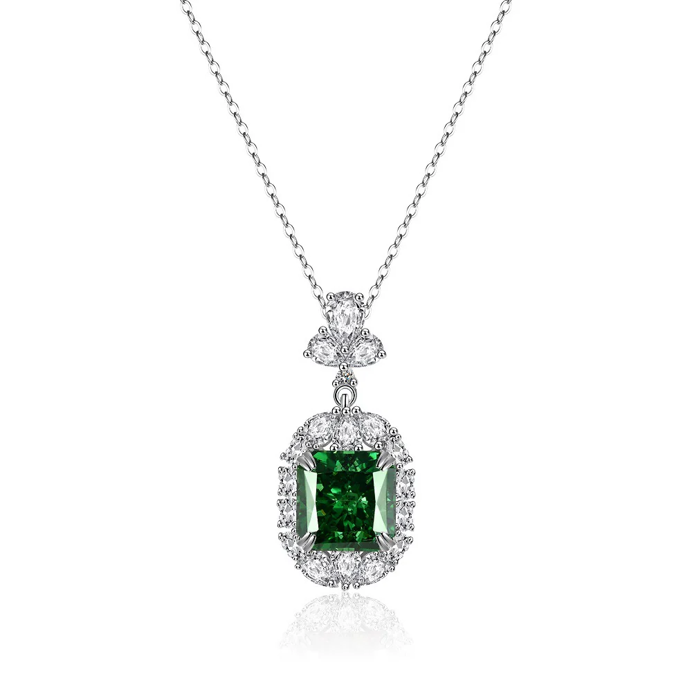 Wholesale Women's S925 Sterling Silver Geometric Pendant Ochain Necklace With Electroplating - Image 6