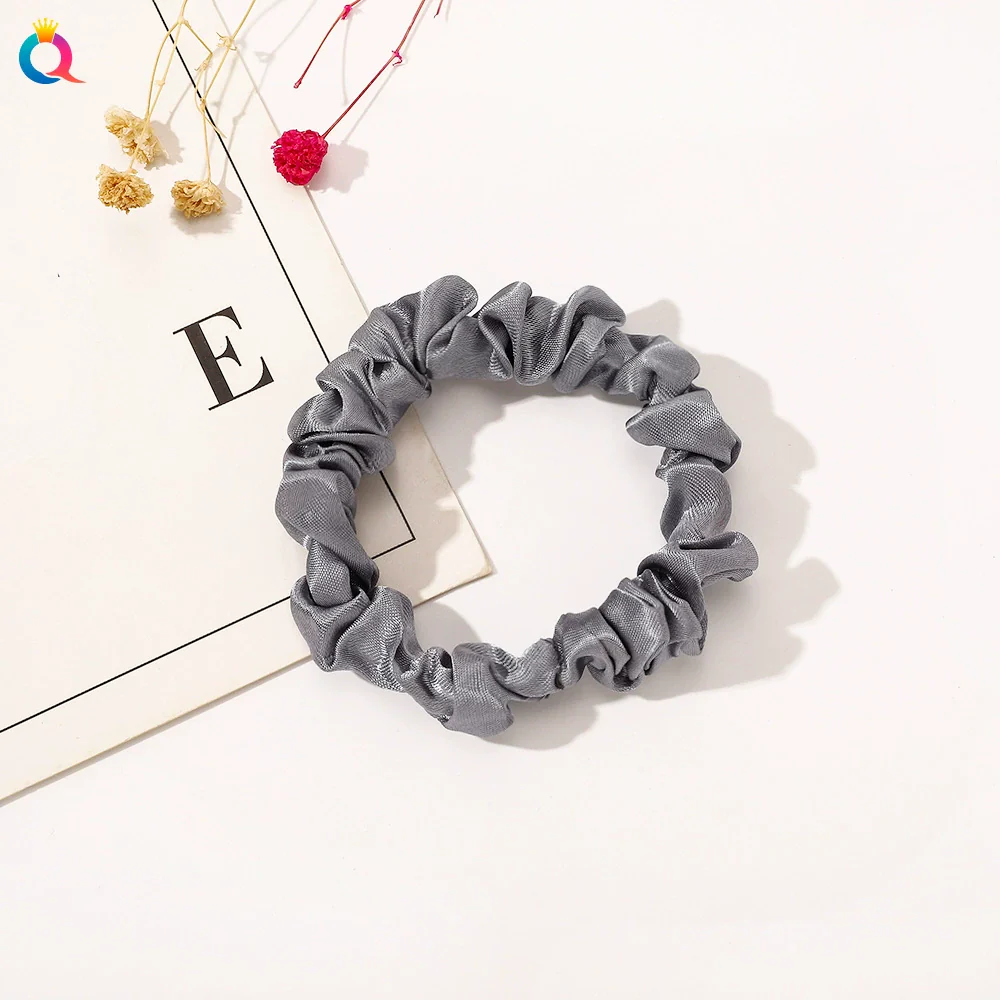 Wholesale Women's Satin Large Intestine Shape Hair Ring Manual Crafted - Image 11