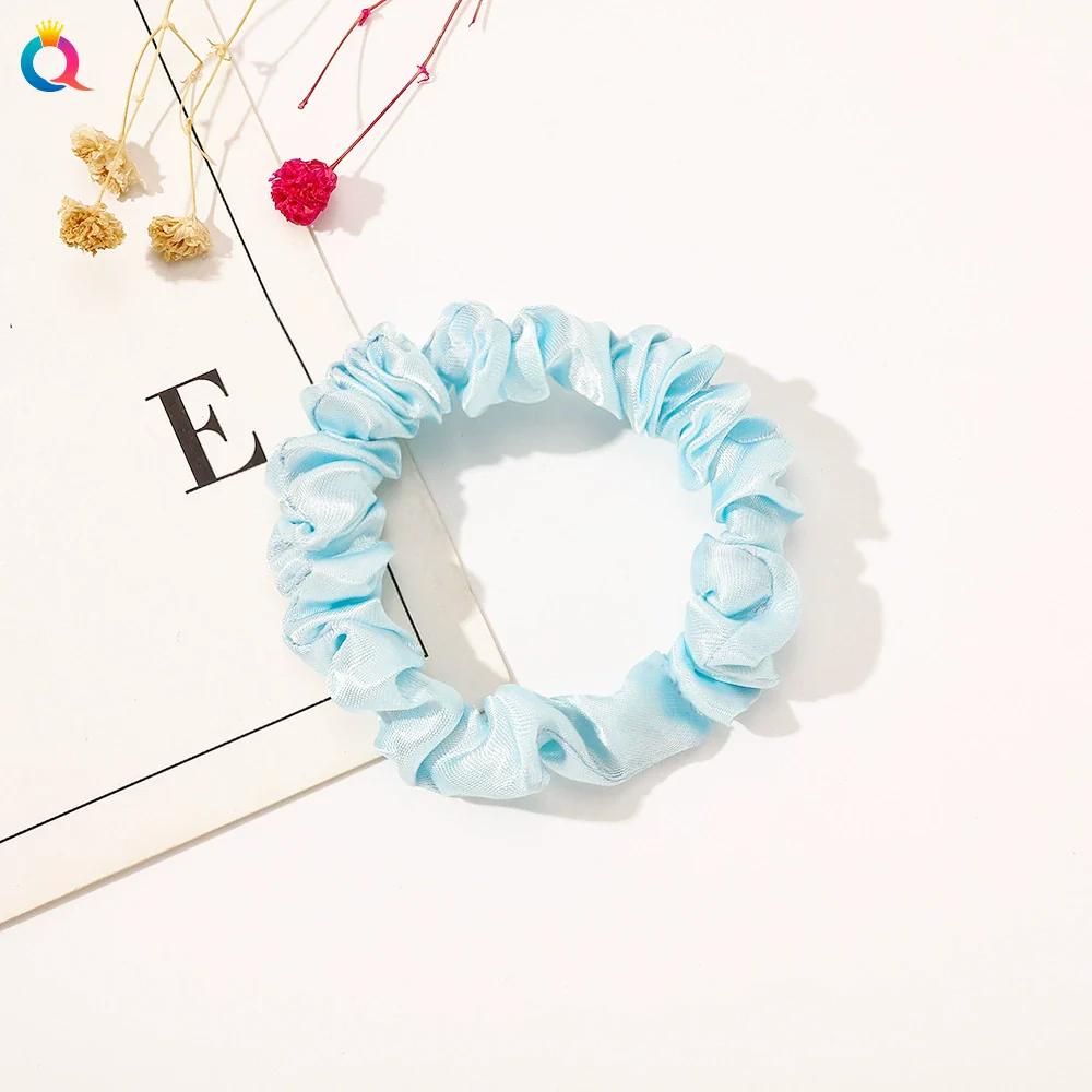 Wholesale Women's Satin Large Intestine Shape Hair Ring Manual Crafted - Image 12