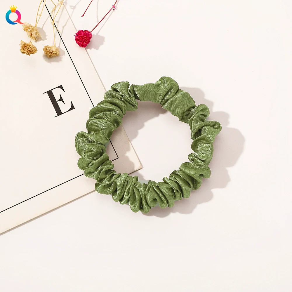 Wholesale Women's Satin Large Intestine Shape Hair Ring Manual Crafted - Image 16