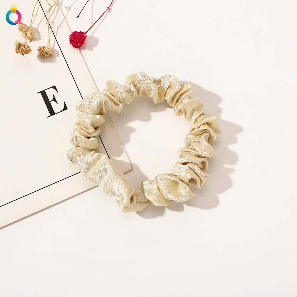 Wholesale Women's Satin Large Intestine Shape Hair Ring Manual Crafted - Image 17