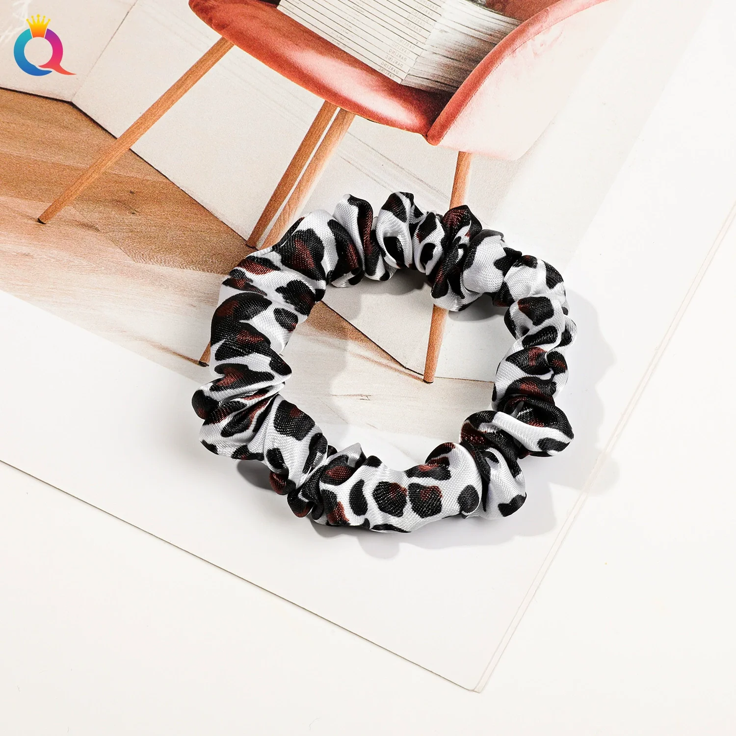 Wholesale Women's Satin Large Intestine Shape Hair Ring Manual Crafted - Image 18