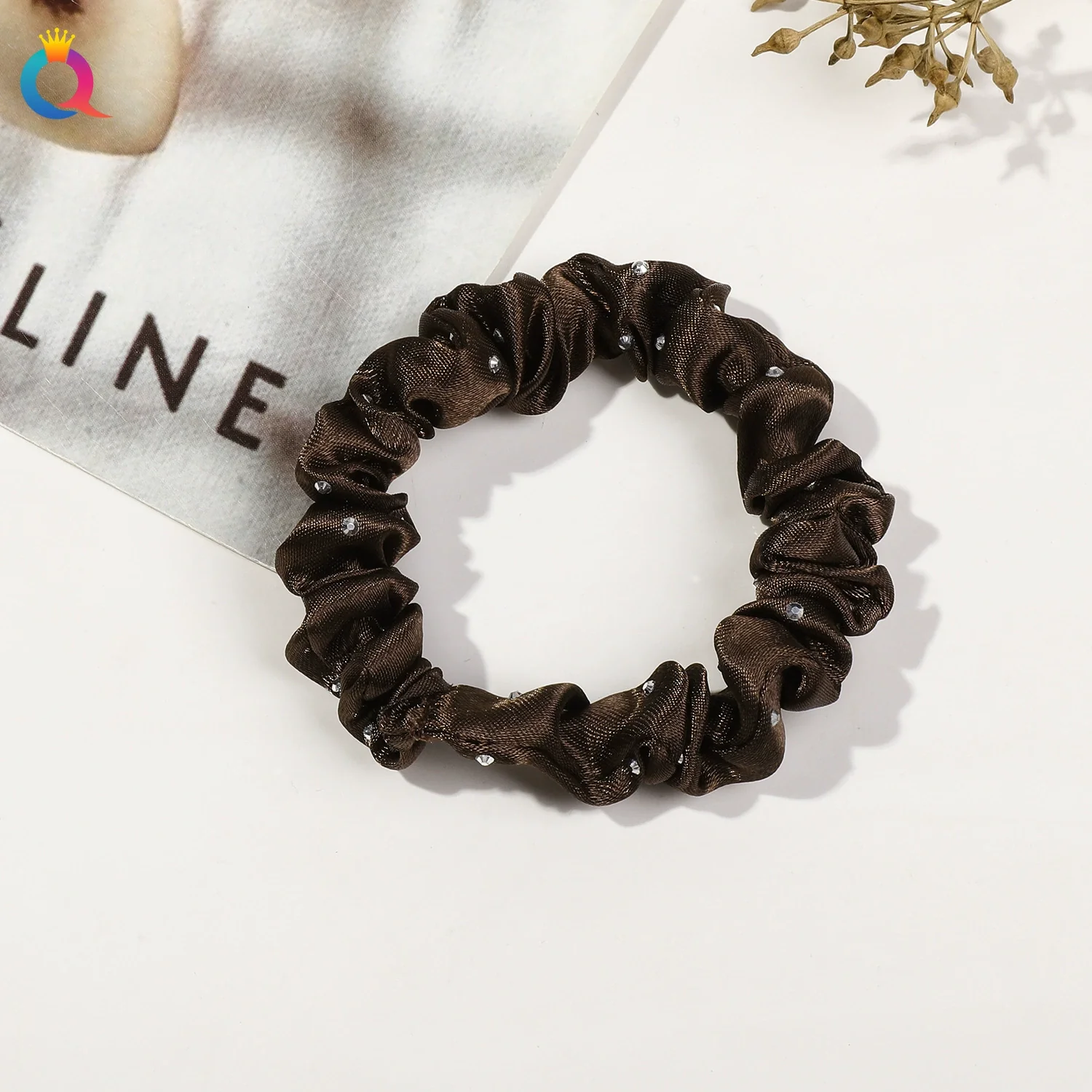 Wholesale Women's Satin Large Intestine Shape Hair Ring Manual Crafted - Image 21