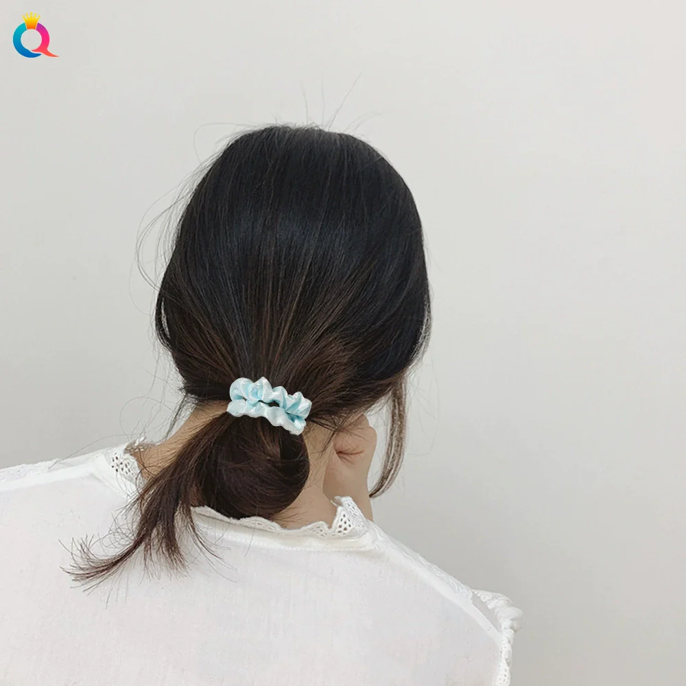 Wholesale Women's Satin Large Intestine Shape Hair Ring Manual Crafted - Image 3