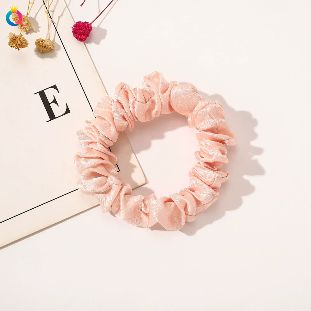 Wholesale Women's Satin Large Intestine Shape Hair Ring Manual Crafted - Image 7