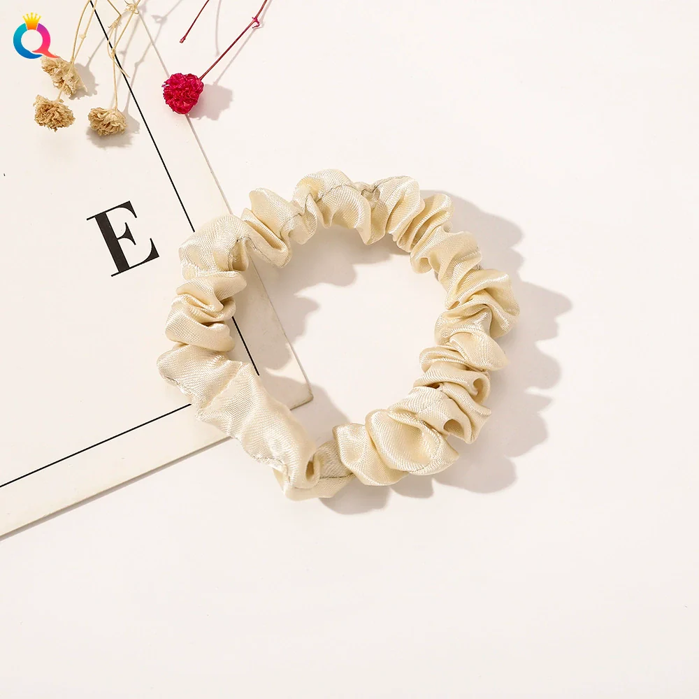Wholesale Women's Satin Large Intestine Shape Hair Ring Manual Crafted - Image 8