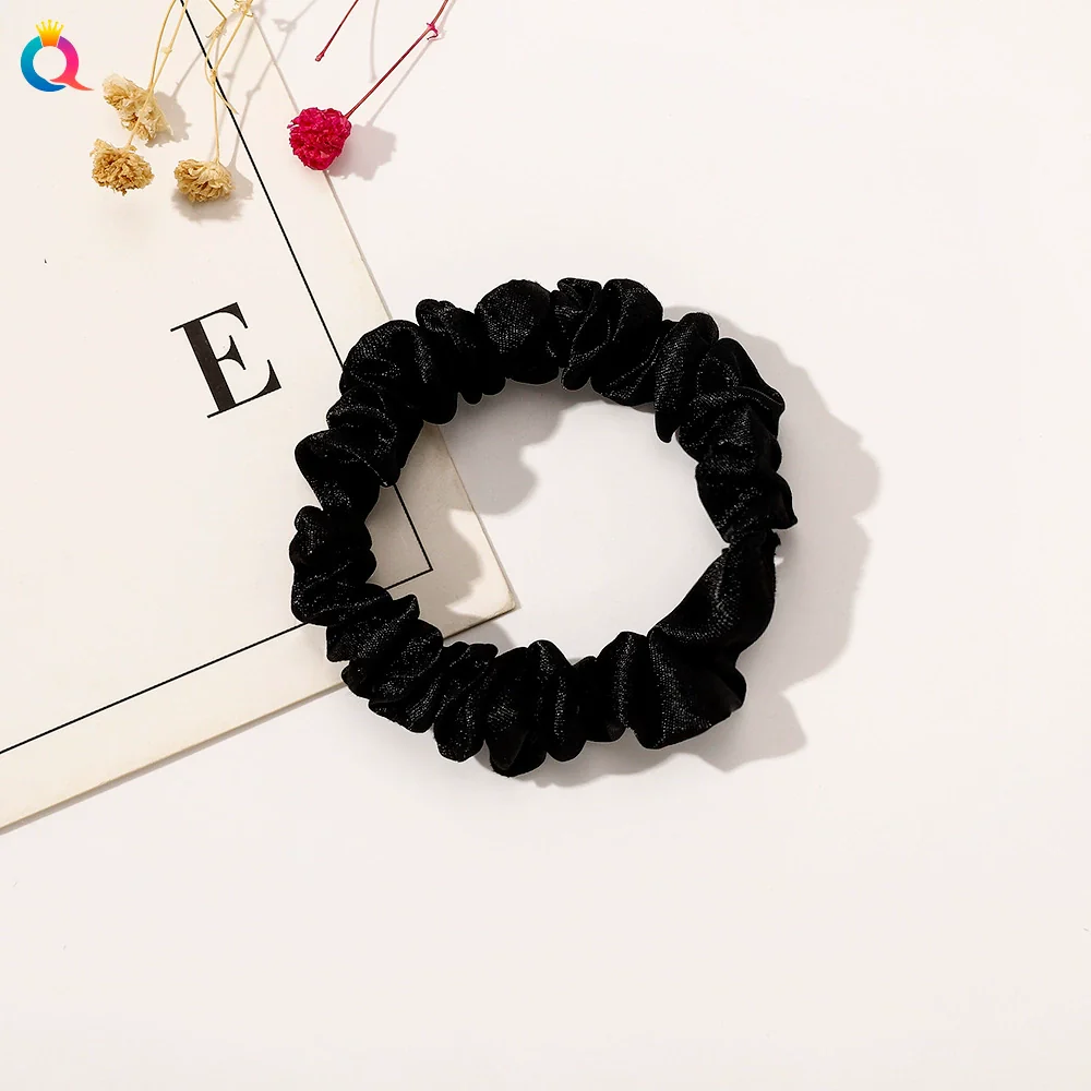 Wholesale Women's Satin Large Intestine Shape Hair Ring Manual Crafted - Image 9