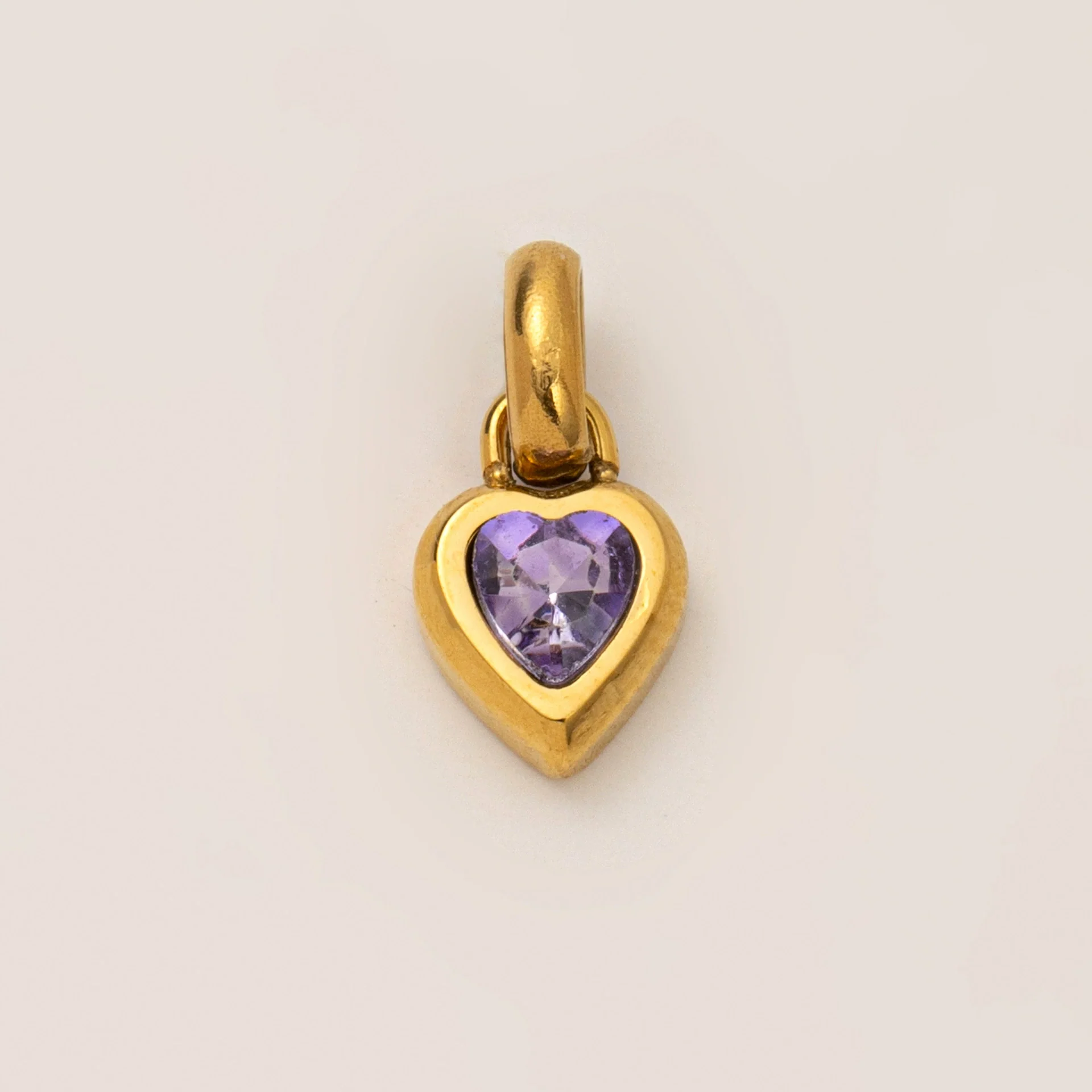 Wholesale Women's Simple Electroplated Stainless Steel Heart Shape Mixed Gemstone Setting Pendant Necklace - Image 11
