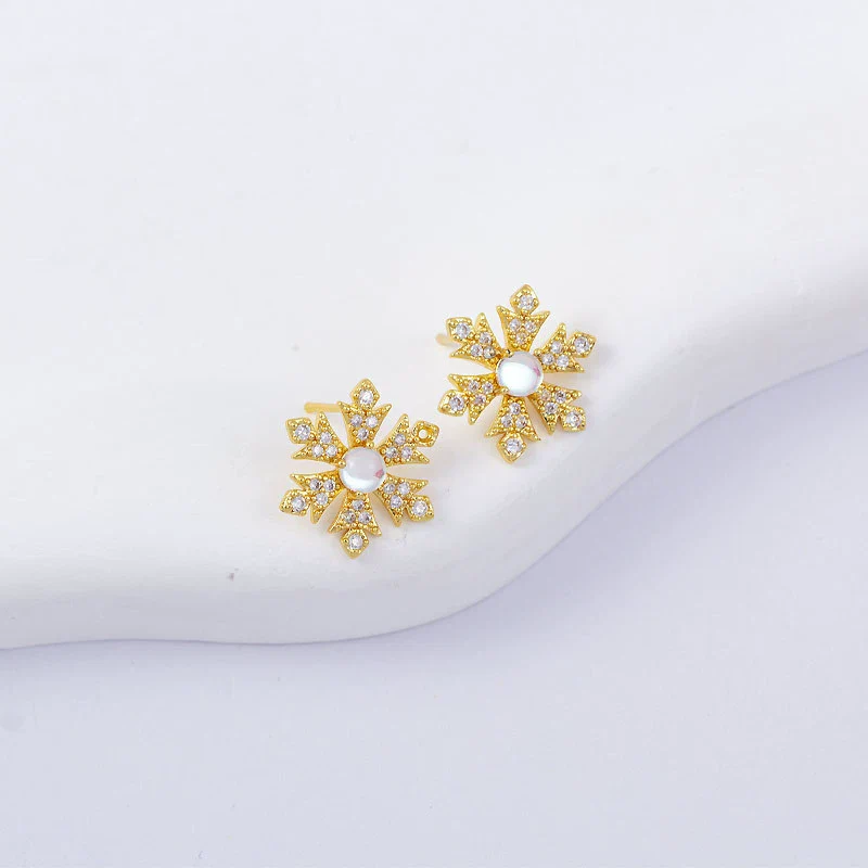 Wholesale Women's Simple Geometric Square Copper Microinlaid Electroplated Earrings - Image 14