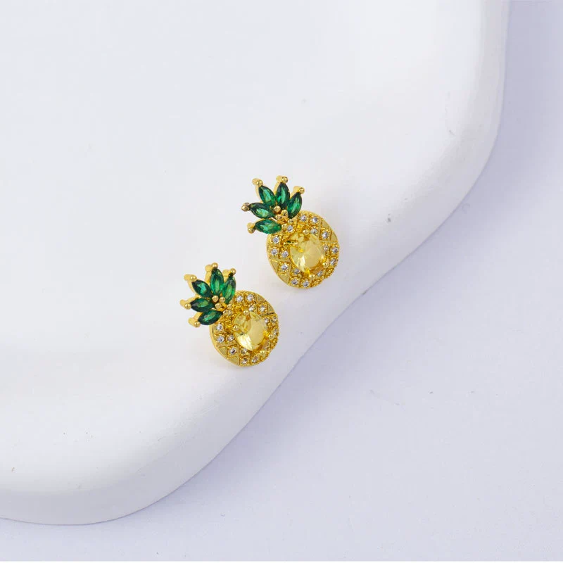 Wholesale Women's Simple Geometric Square Copper Microinlaid Electroplated Earrings - Image 17