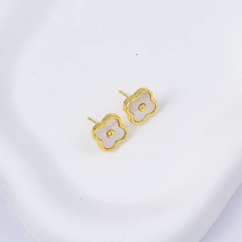 Wholesale Women's Simple Geometric Square Copper Microinlaid Electroplated Earrings - Image 9