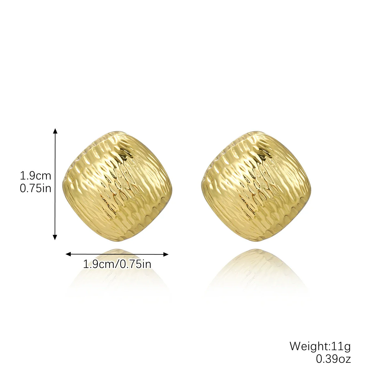 Wholesale Women's Simple Zinc Alloy Water Drop Shape Geometric Electroplated Earrings - Image 8