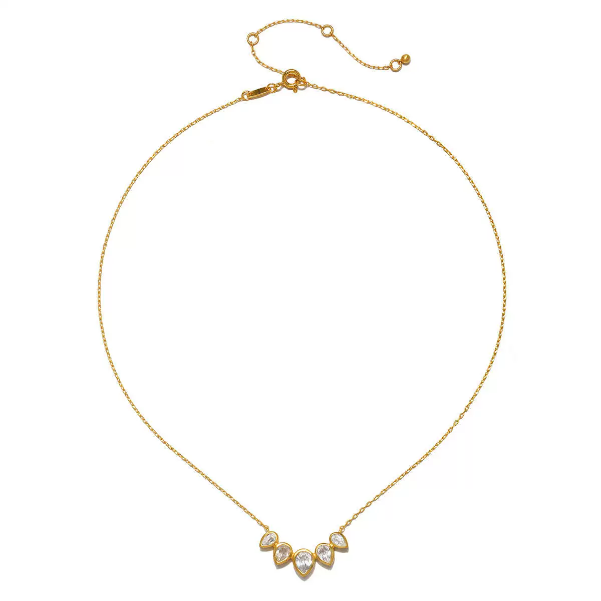 Wholesale Women's Stacking Style Sun Moon Zircon Stainless Steel Pendant Necklace With Dripping Oil And Electroplated 18K Gold Color Retention - Image 6